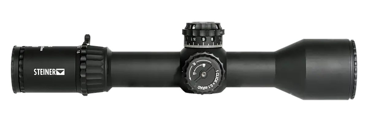 Steiner 5117 T6 Xi Black 2.5-15x 50mm 34mm Tube Illuminated SCR Mil Reticle