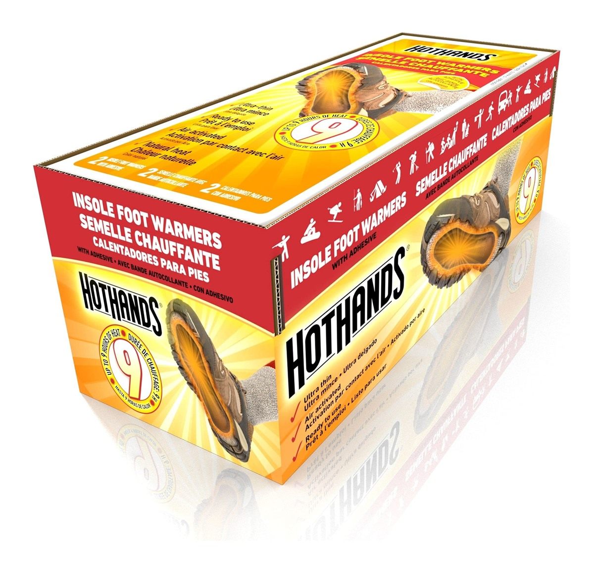 HotHands Insole Foot Warmers - Long Lasting Safe Natural Odorless Air Activ