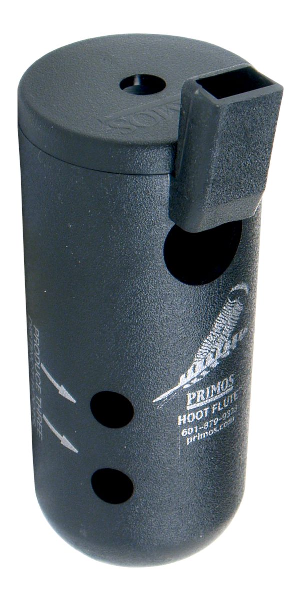 Primos 314 Hoot Flute Open Call Owl/Turkey Sounds Attracts Turkeys Black Pl
