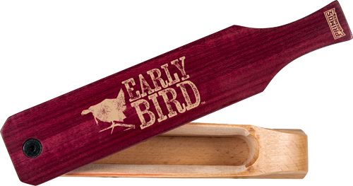 Primos PS2961 Early Bird Box Call Turkey Hen Sounds Attracts Natural Walnut view 2
