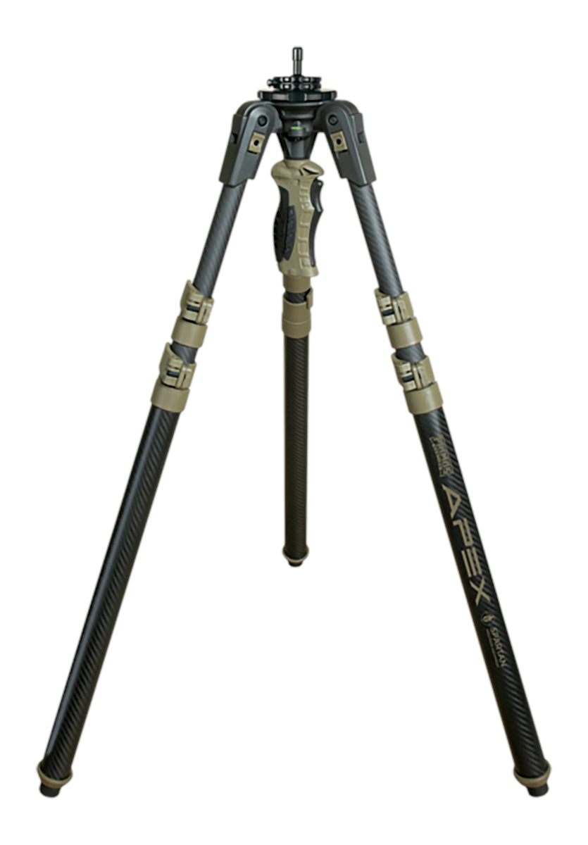 Primos Trigger Stick Apex Tripod Carbon Fiber Coyote Tan with Spartan Techn