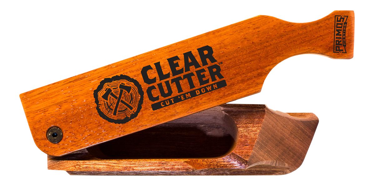 Primos PS244 Clear Cutter Box Call Turkey Hen Sounds Attracts Brown Mahogan