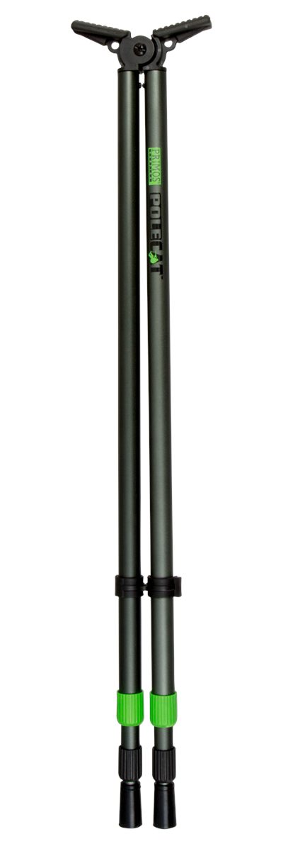 Primos 65483 Pole Cat Shooting Stick, Tall, Black Aluminum, 25-62in