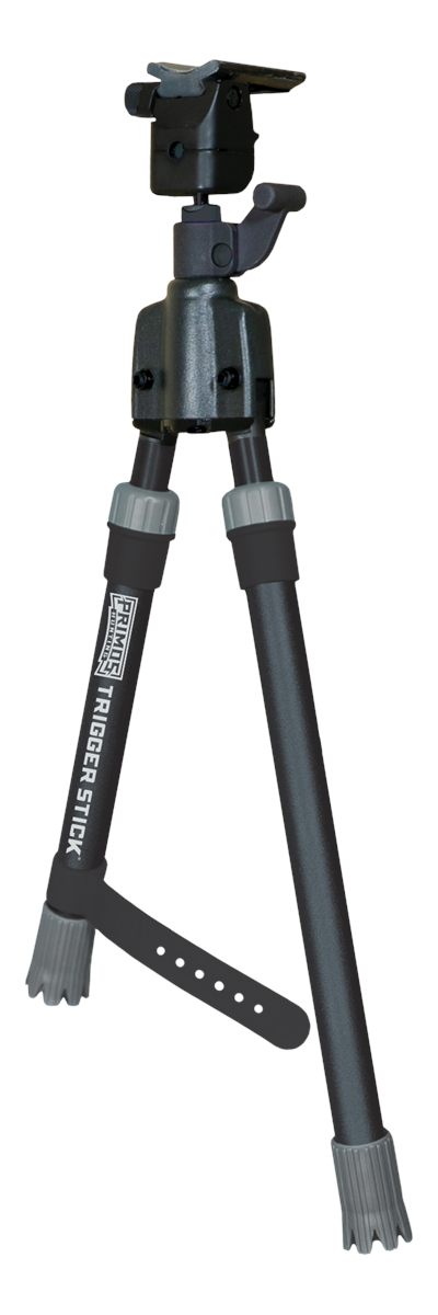 Primos 65825 Trigger Stick Bipod made of Steel with Black Gray Finish, QD S