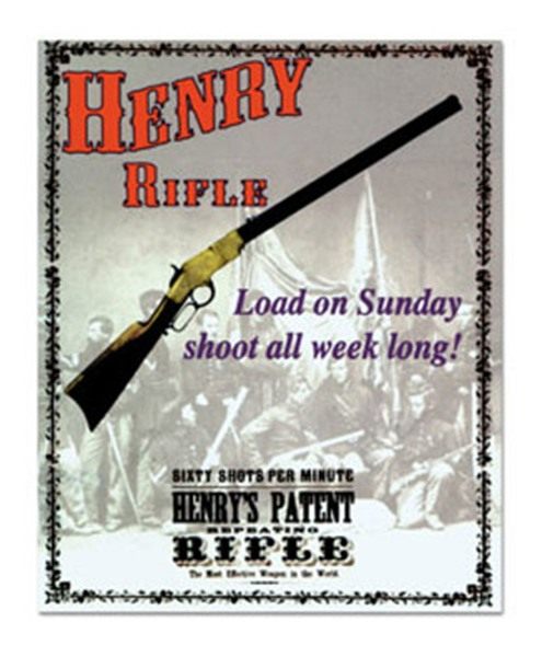 Henry Repeating Arms Wall TIN 12.5IN X 16IN