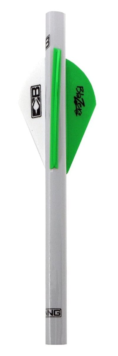Bohning Blazer Quickfletch (6-Pack), Neon Green,White