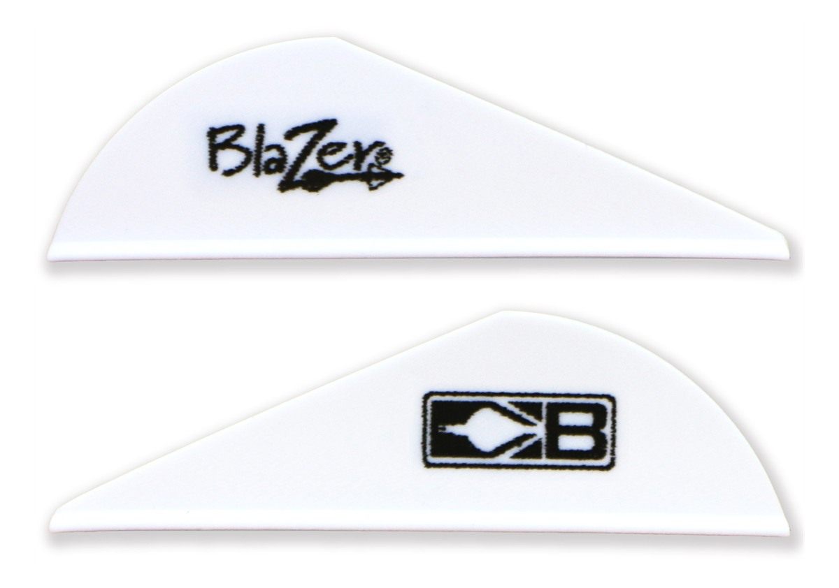 Bohning Blazer Vane (Pack of 36), White, 2in