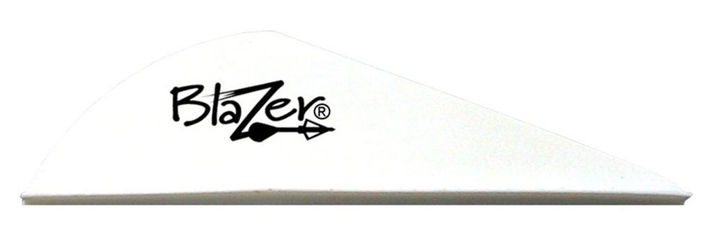 Bohning Blazer Vane (Pack of 100), White 2 inch