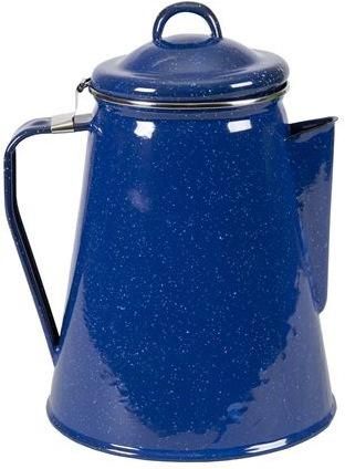 Stansport S/sport 8 Cup Enamel Percolator Coffee Pot-blue