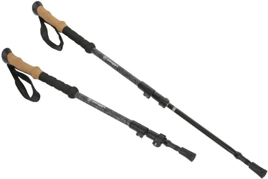 Stansport S/Sport Trekking Poles W/Fast Lock (Extends TO 25in-53in Aluminum