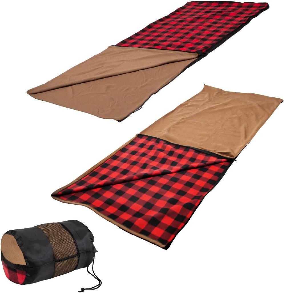 Stansport S/Sport Reversible Soft Fleece Sleeping BAG 32in X 75in W/BAG (Fl