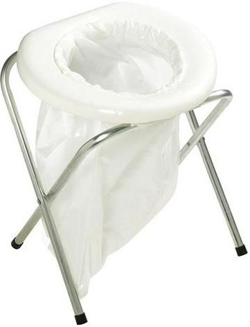 Stansport S/sport Portable Folding Toilet 200lb Capacity W/6 Disposable Bag