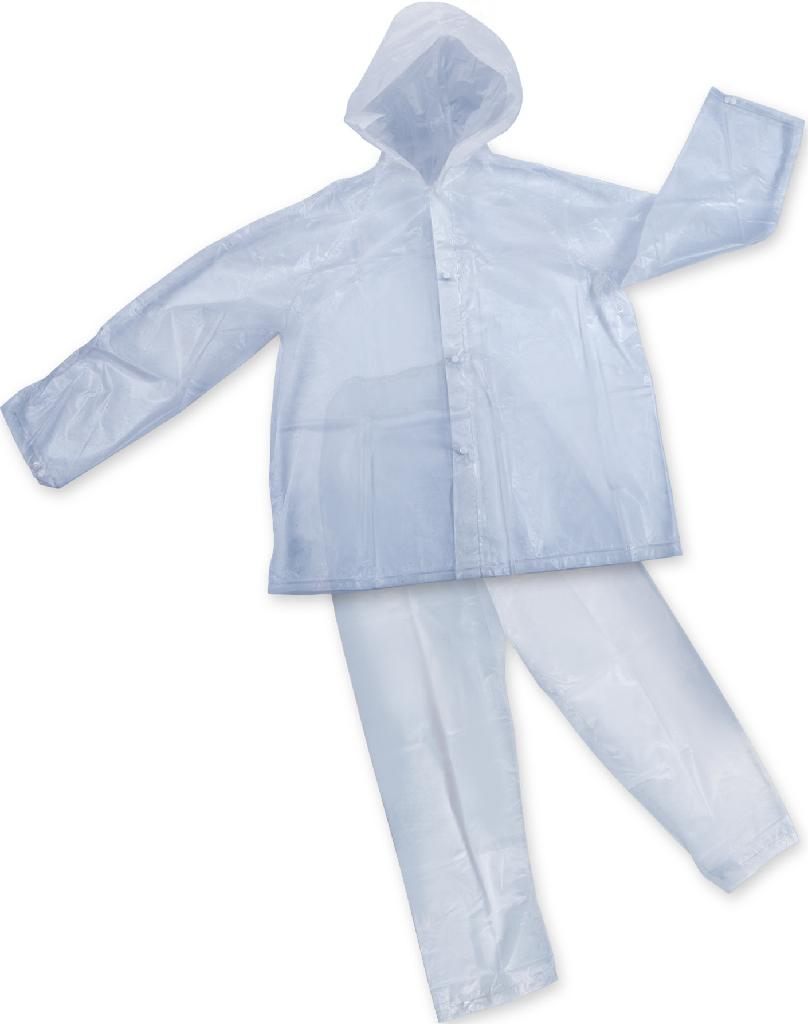 Stansport S/sport 3-pc Vinyl Rainsuit Clear Large