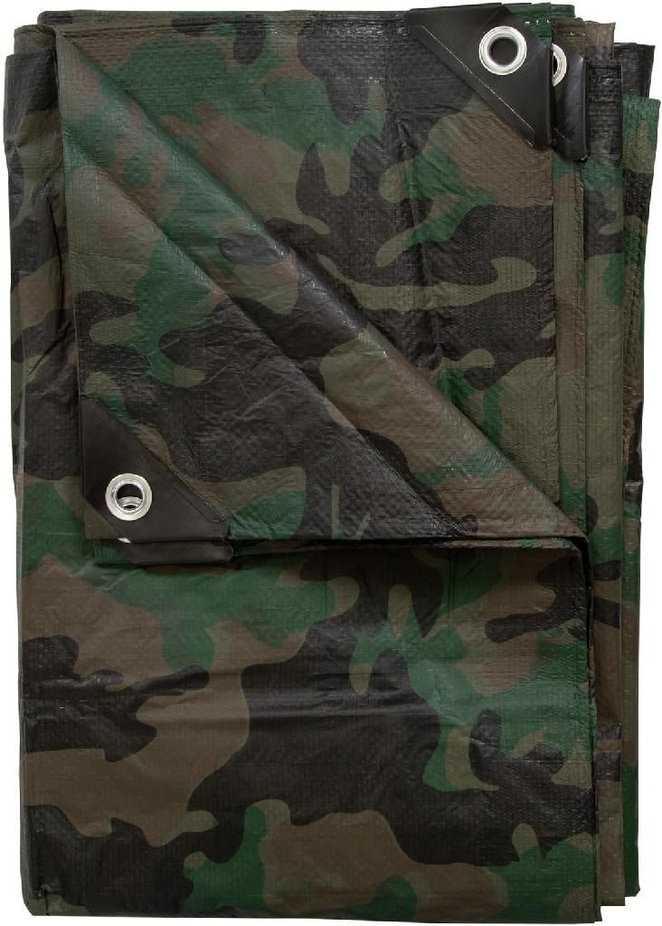 Stansport S/sport 10 X 12 Rip Stop Tarp Woodland Camo