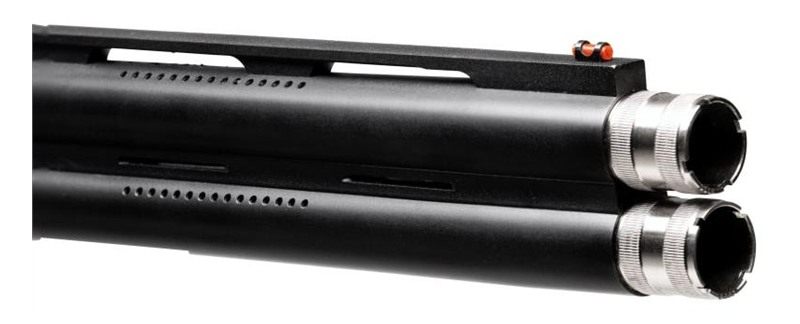 Savage Arms Stevens 18874 555 Sporting 20 Gauge 3in 2rd 30in Ported Over/Un view 2