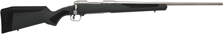 Savage Arms 57082 110 Storm Full Size 243 Win 4+1 22in Matte Stainless Butt view 2
