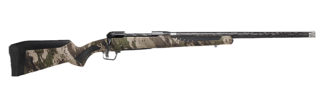 Savage Arms 58021 110 UltraLite 30-06 Springfield 4+1 22" Threaded Carbon Fiber Wrapped Barrel, Black Melonite Rec, Woodland Camo AccuStock with AccuFit