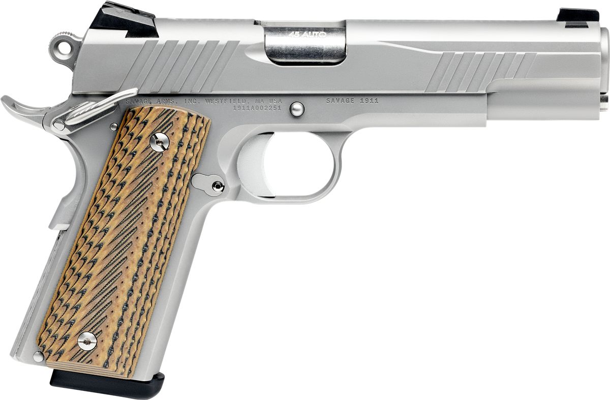 Savage Arms 67205 1911 Government 9mm Luger 10+1 5in Stainless Steel Barrel