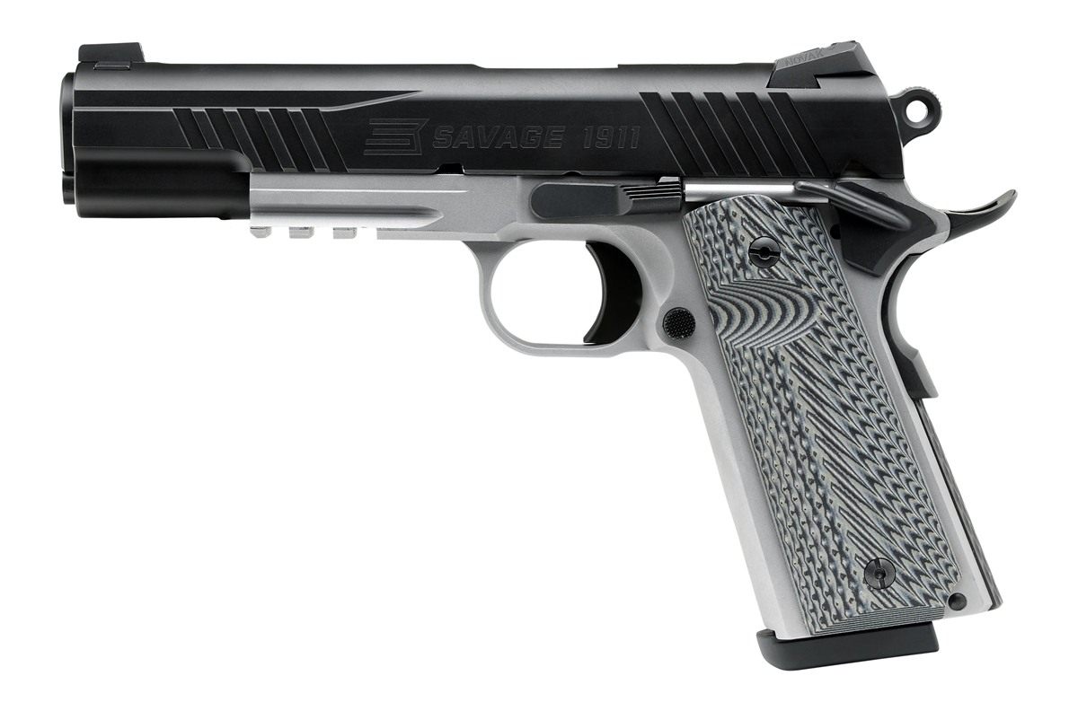 Savage Arms 67208 1911 Government 9mm Luger 10+1 5in Black Stainless Steel