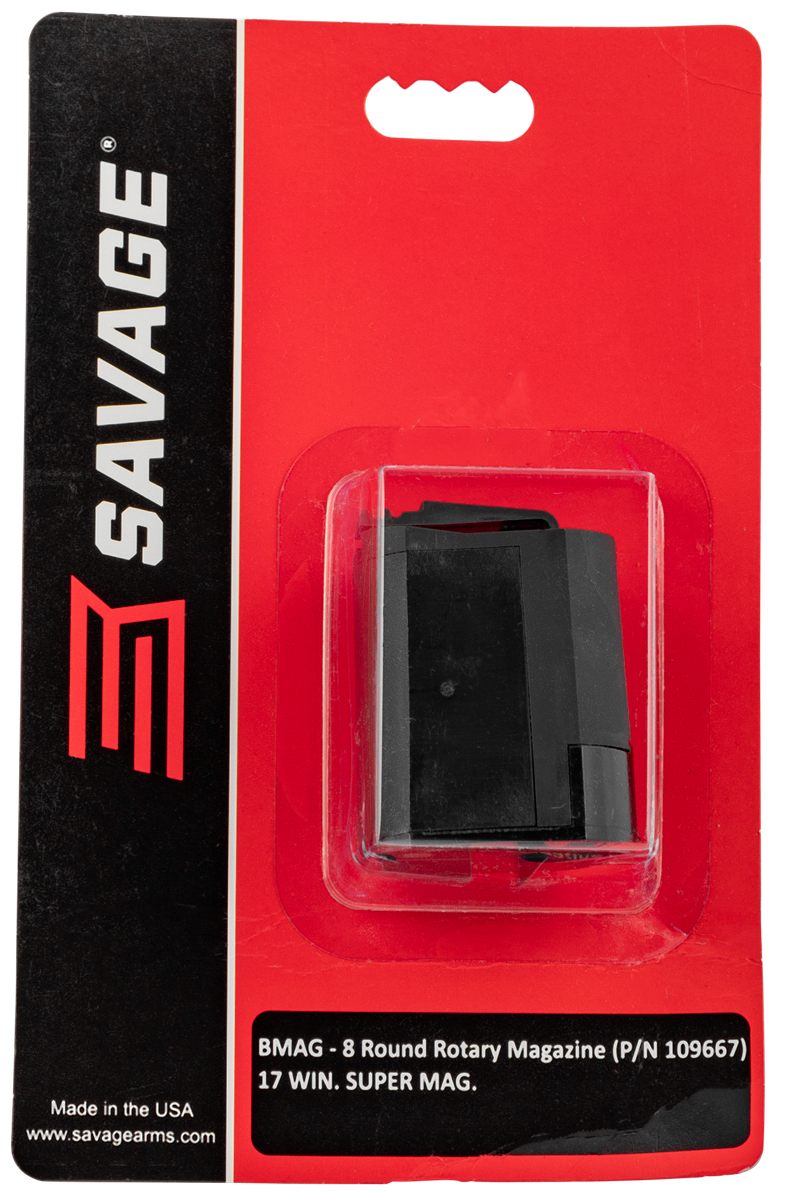 Savage Arms 90020 Bmag Series 8rd Rotary 17 WSM Black Polymer
