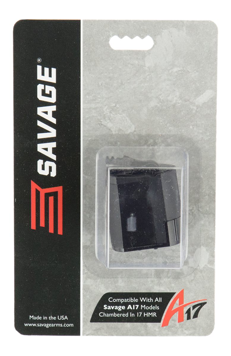Savage Arms 90022 A17/B17 10rd Rotary 17 HMR Black Polymer