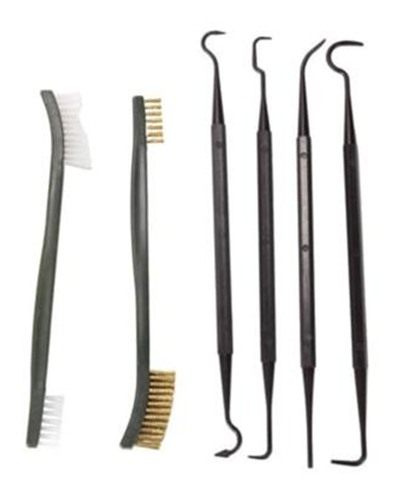 Lyman 6 Piece Pick Brush Gun Cleaning Kit Brass/Nylon, Black, One Size, 040 view 3