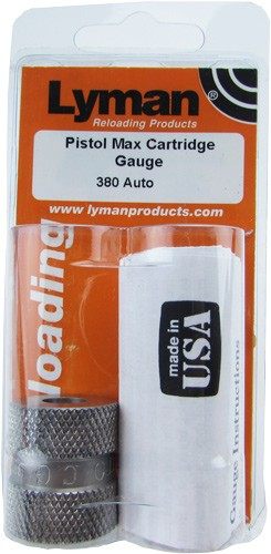 Lyman Reloading 380 Auto Pistol Max Cartridge Gauge Gray view 2