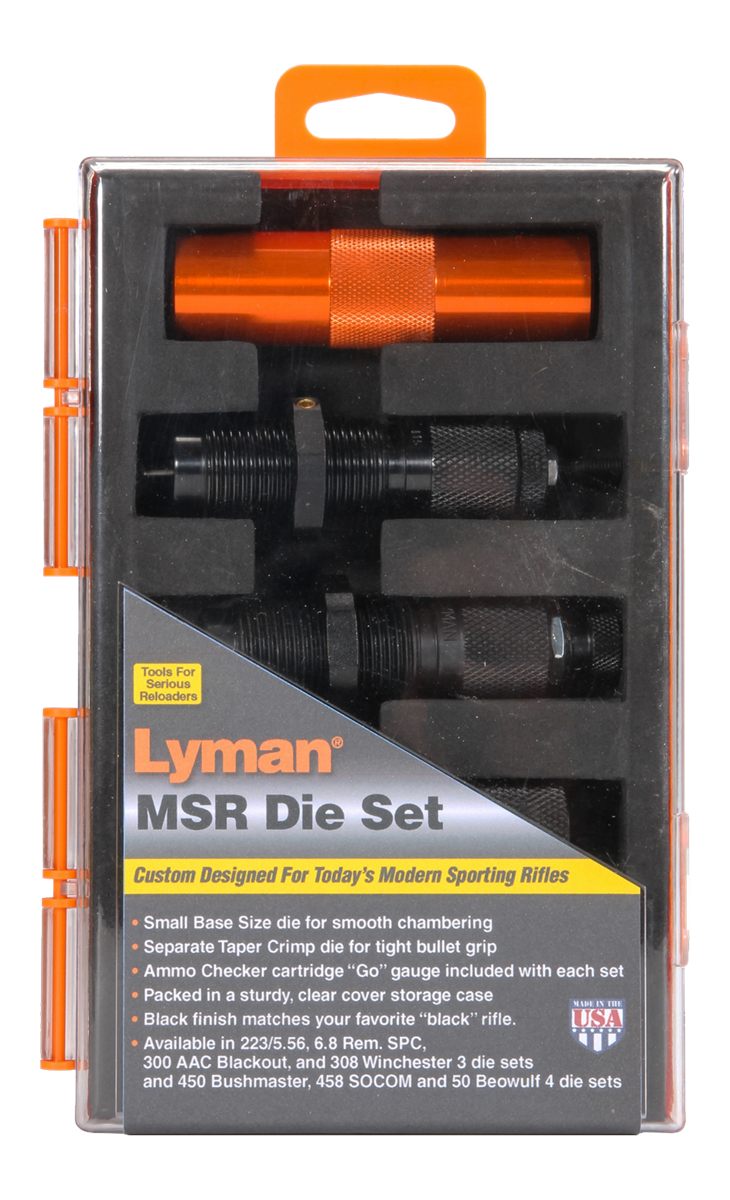 Lyman 7690108 MSR Precision 4-Die System, .450 Bushmaster,black view 2