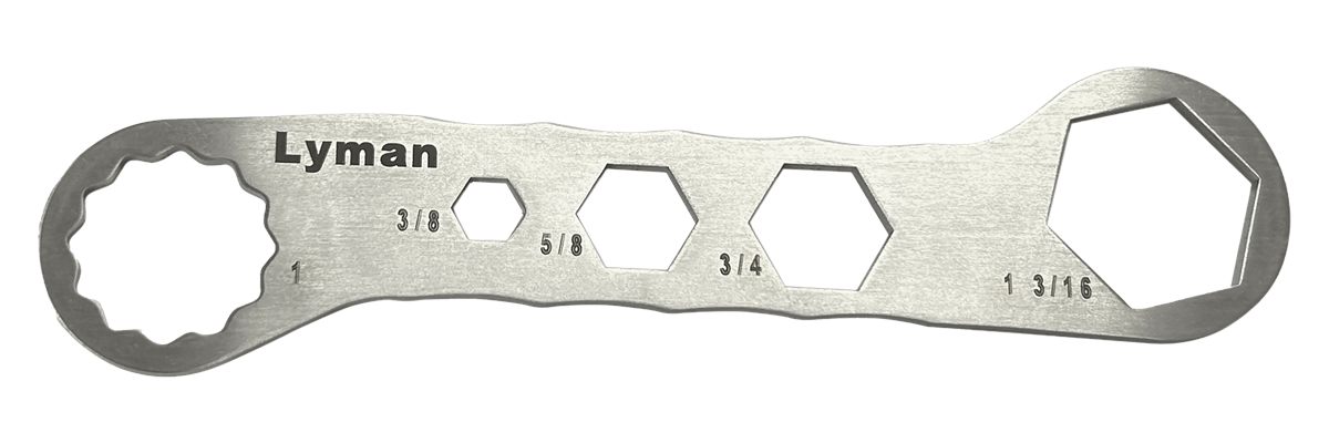 Lyman 7631250 Brass Smith Die Wrench Silver Stainless Steel
