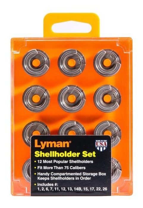 Lyman 0810503 Shellholder Set (12) Orange, One Size