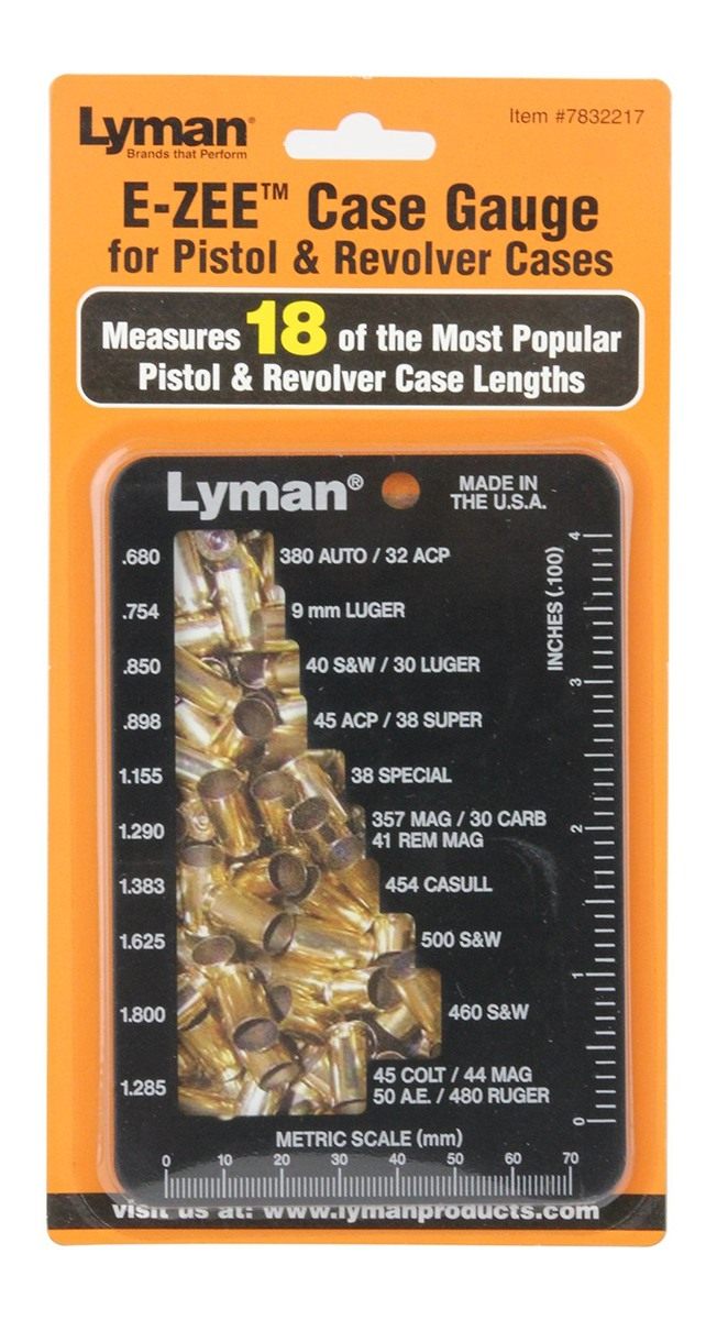 Lyman E-Zee Case Gauge Pistol and Revolver view 2