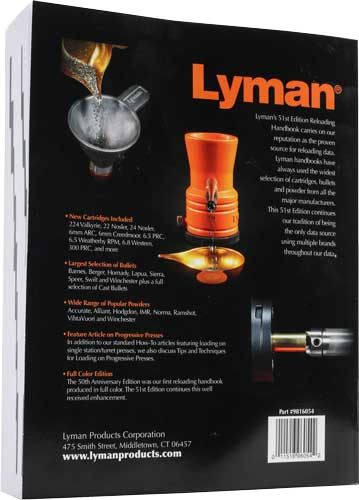 Lyman 51st Reloading Handbook-Softcover view 6