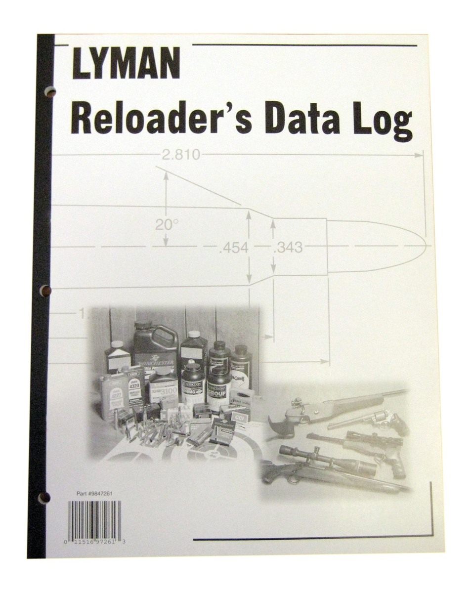 Lyman 9847261 Reloaders Log