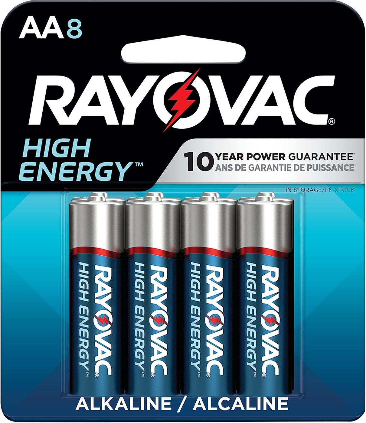 Energizer Battery Rayovac 8158T03 AA Batteries 1.5 Volts Alkaline 2,700 mAh