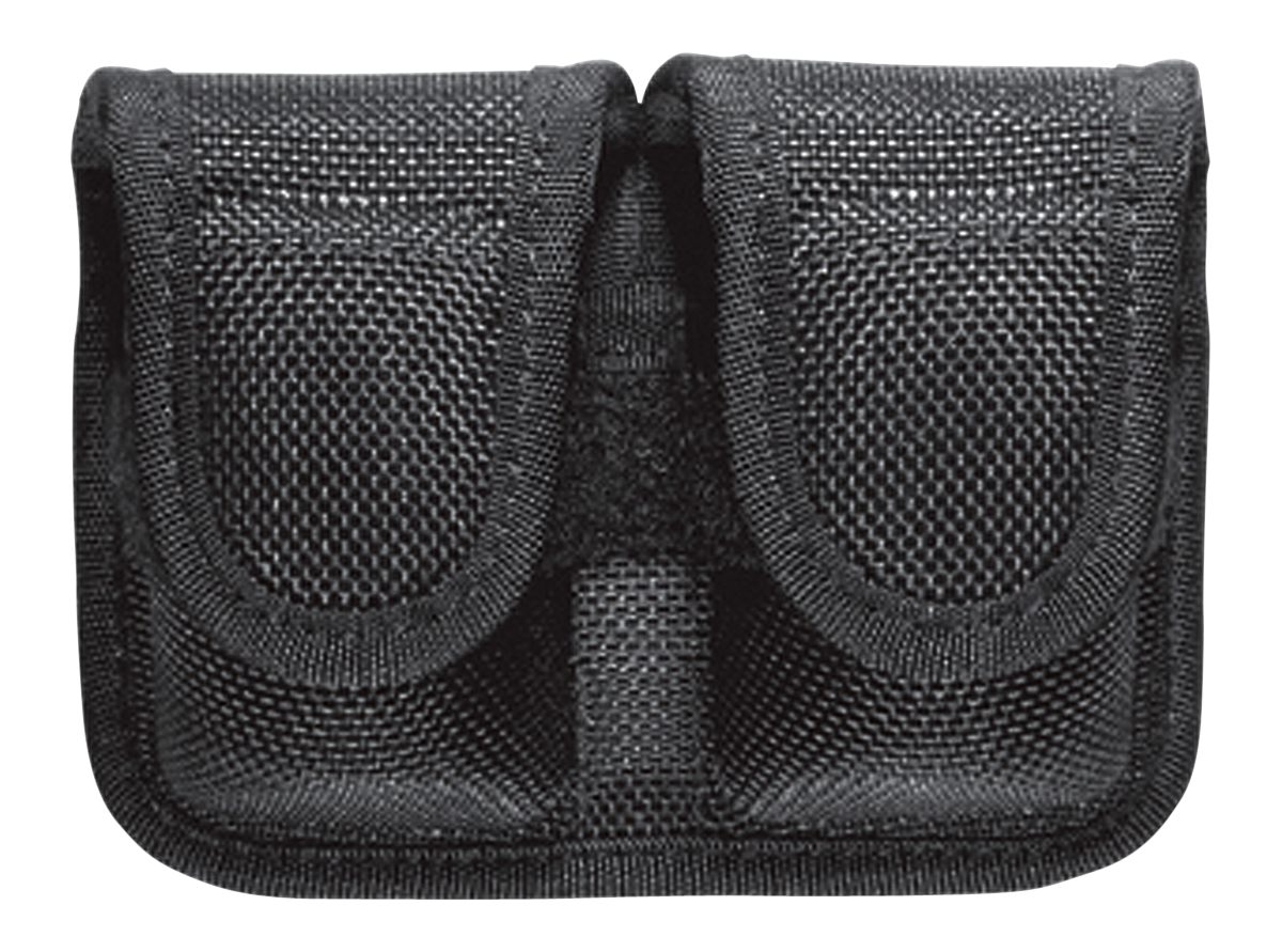 Bianchi 17400 7301 SpeedLoader Pouch Double Black Accumold Hook Loop Belts