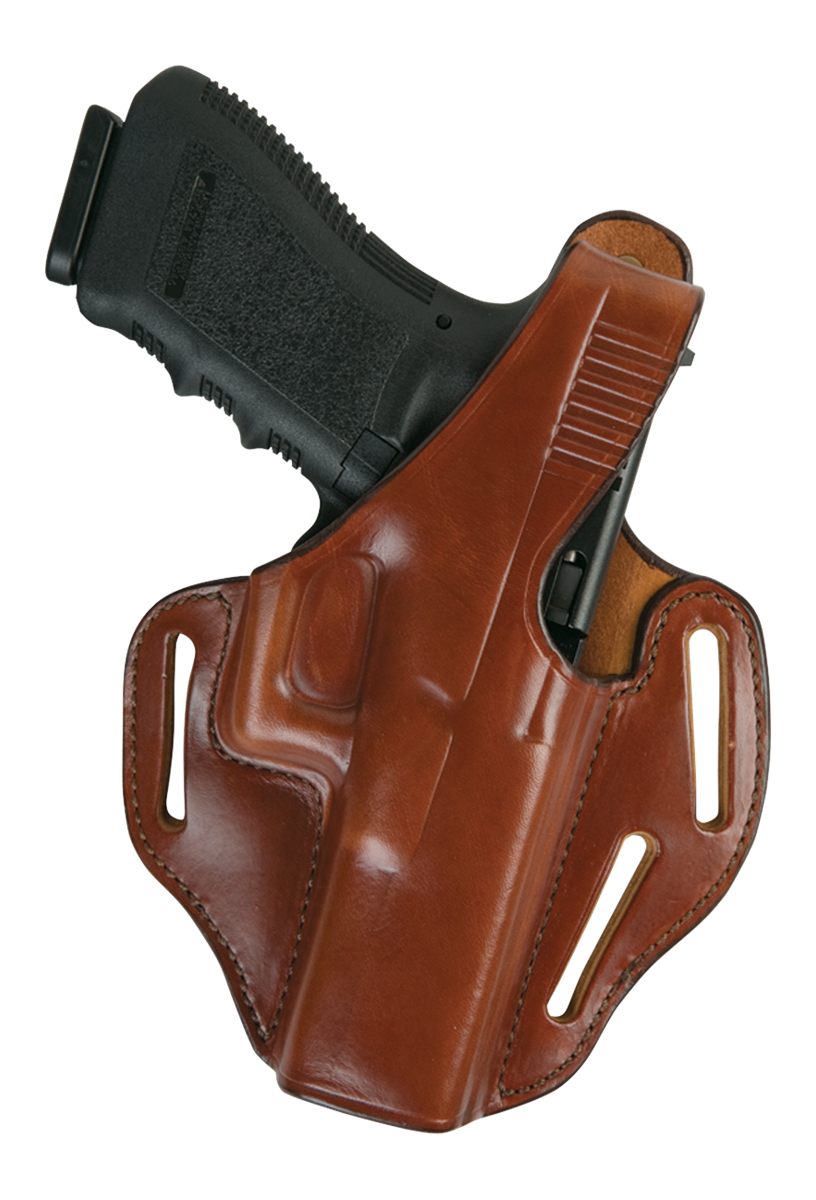 Bianchi International 24116 77 Piranha OWB Size 01 Tan Leather Belt Slide F