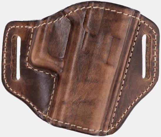 Safariland Bianchi 57 Leather Belt Slide Holster Rh-weathered Tan Glock 19