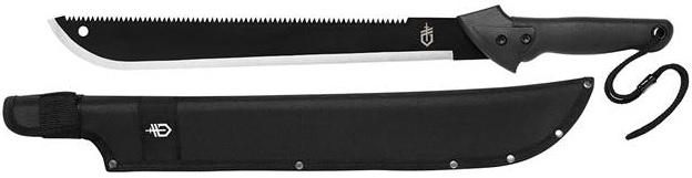 Gerber Legendary Blades Gator Machete W/Sheath (18in W/SAW Edge) Black
