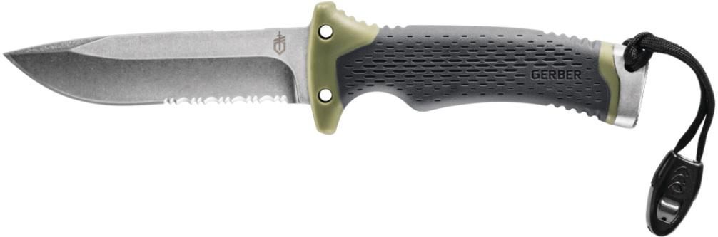 Gerber Legendary Blades Ultimate Survival Knife Fixed Bld Fire Strike/whist