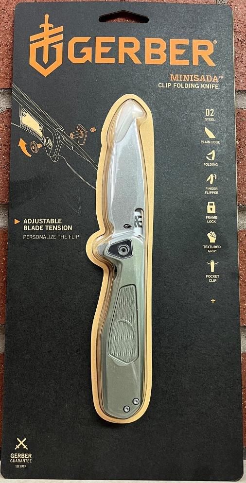Gerber Legendary Blades Minisada Folding Knife-sage Green Hangable