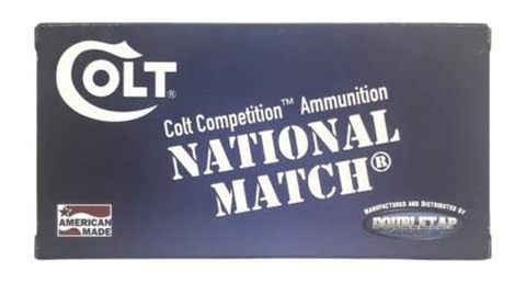 Double Tap Ammunition Colt National Match Handgun 10mm Auto 180gr FMJ 1140