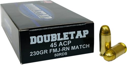 DOUBLETAP 45ACP 230GR FMJ-RN MATCH 50RD 20BX/CS