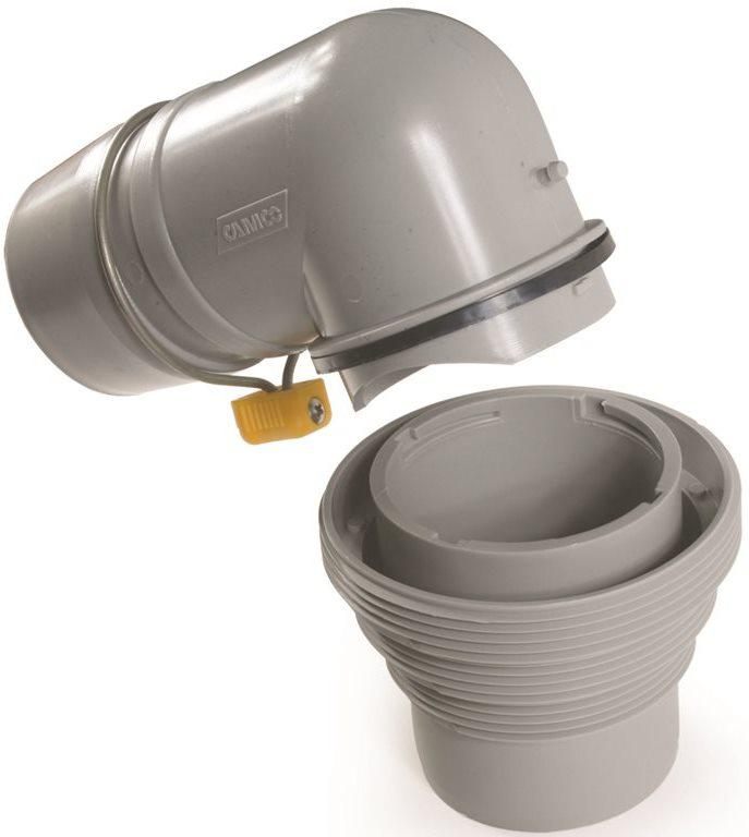 Camco RV Easy Slip Elbow and 4-1 Adapter | Features a Larger Inside Diamete view 2