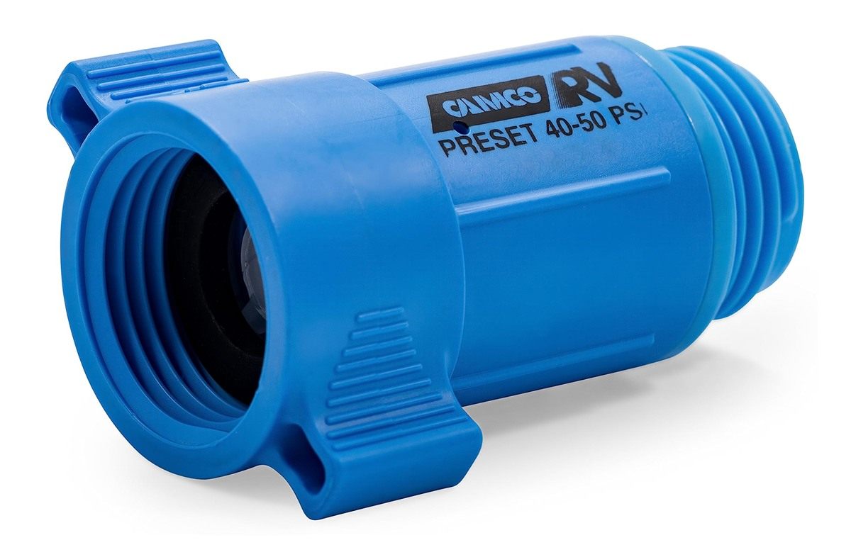 Camco Camper/RV Water Hose Pressure Regulator | Reduces to Safe 40-50 PSI P