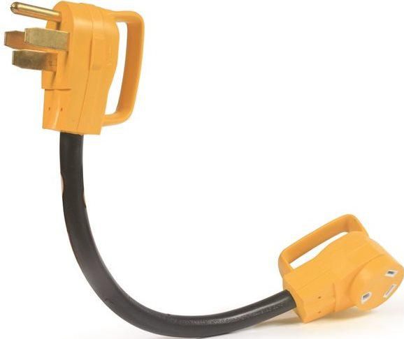 Camco Manufacturing 50AM/30AF Power Grip 18in Dogbone 50AMP Male TO 30AMP F
