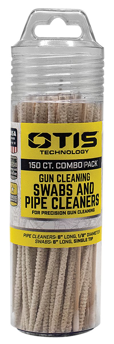 Otis Technology FG241857 Swabs Pipe Cleaners Combo Pack Cotton/Wood 6in Lon