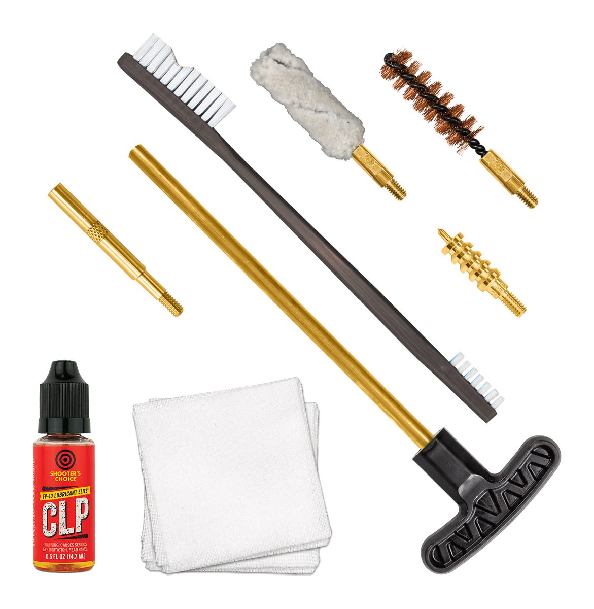 Otis Technology FGSRS9MM 9mm Cleaning Kit For Pistol Cal Yellow Plastic Box