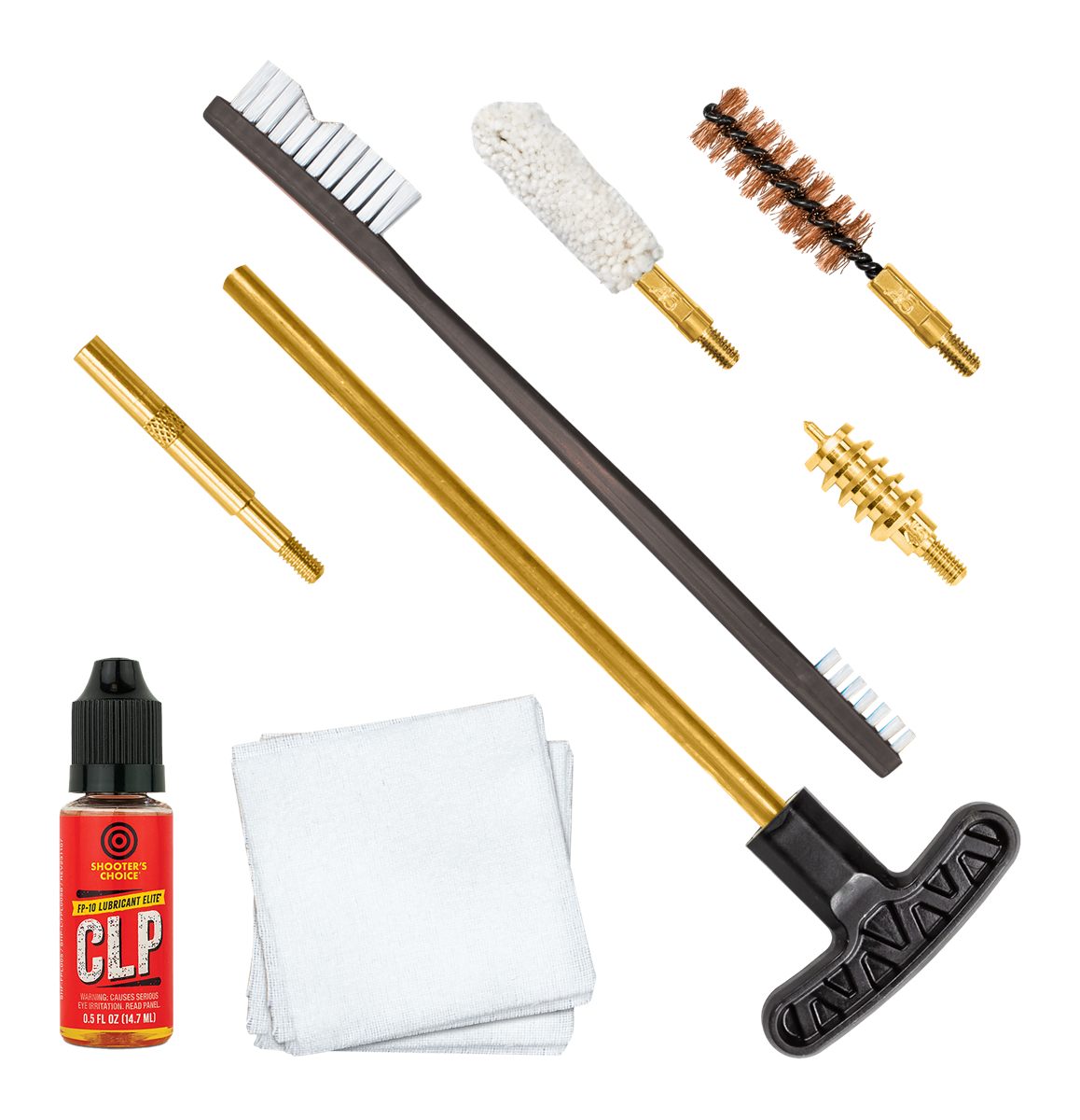 Otis Technology FGSRS45 .45 Cal Cleaning Kit For Pistol Black Compact Soft