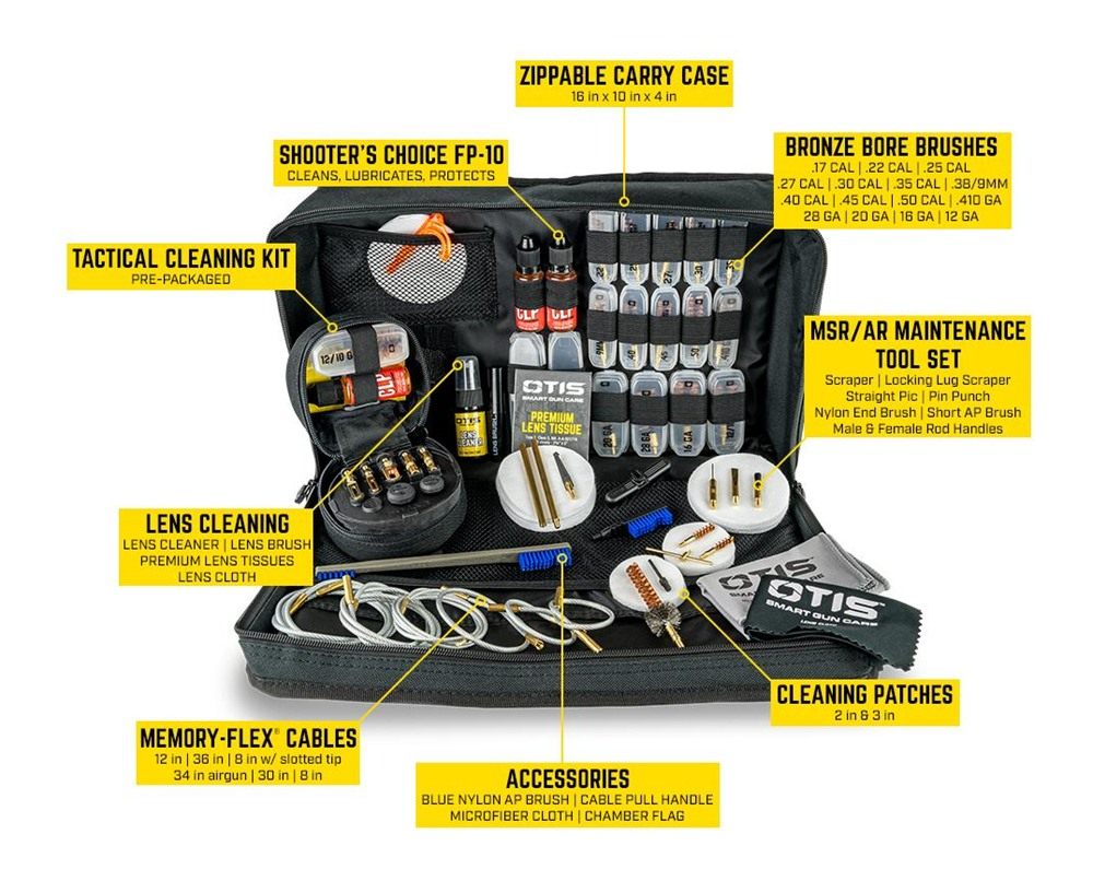 Otis Technology FG1000 Elite Cleaning Kit Multi-Caliber Firearm Type Univer view 4