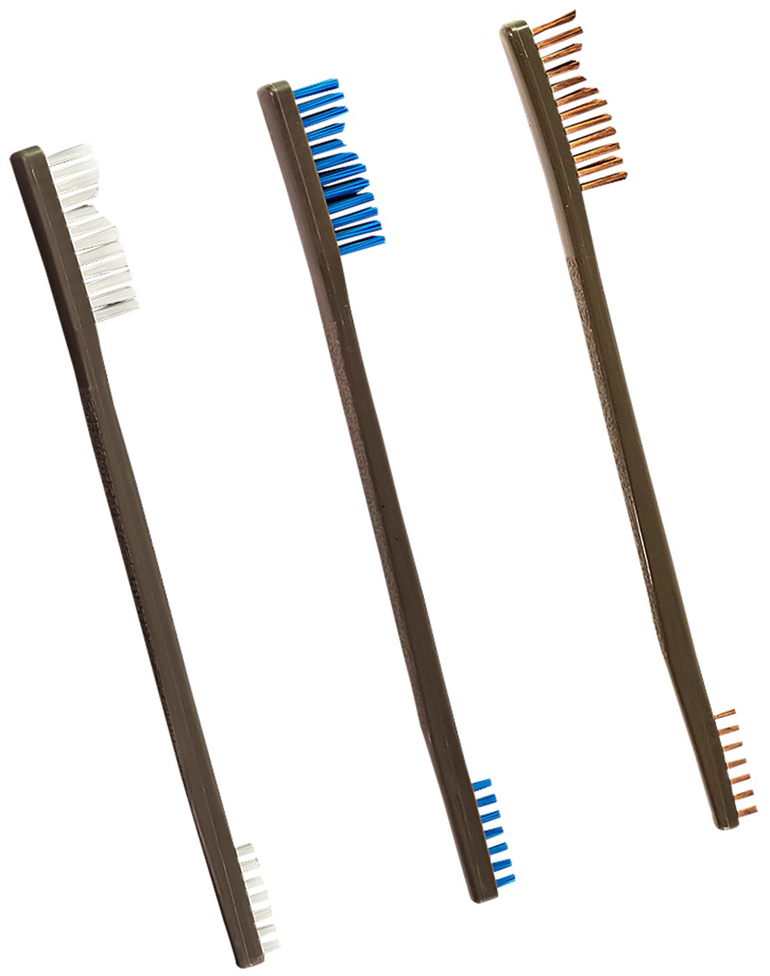 Otis Technology FG3163 AP Brushes Bronze/Nylon/Stainless Steel Bristles 3 P